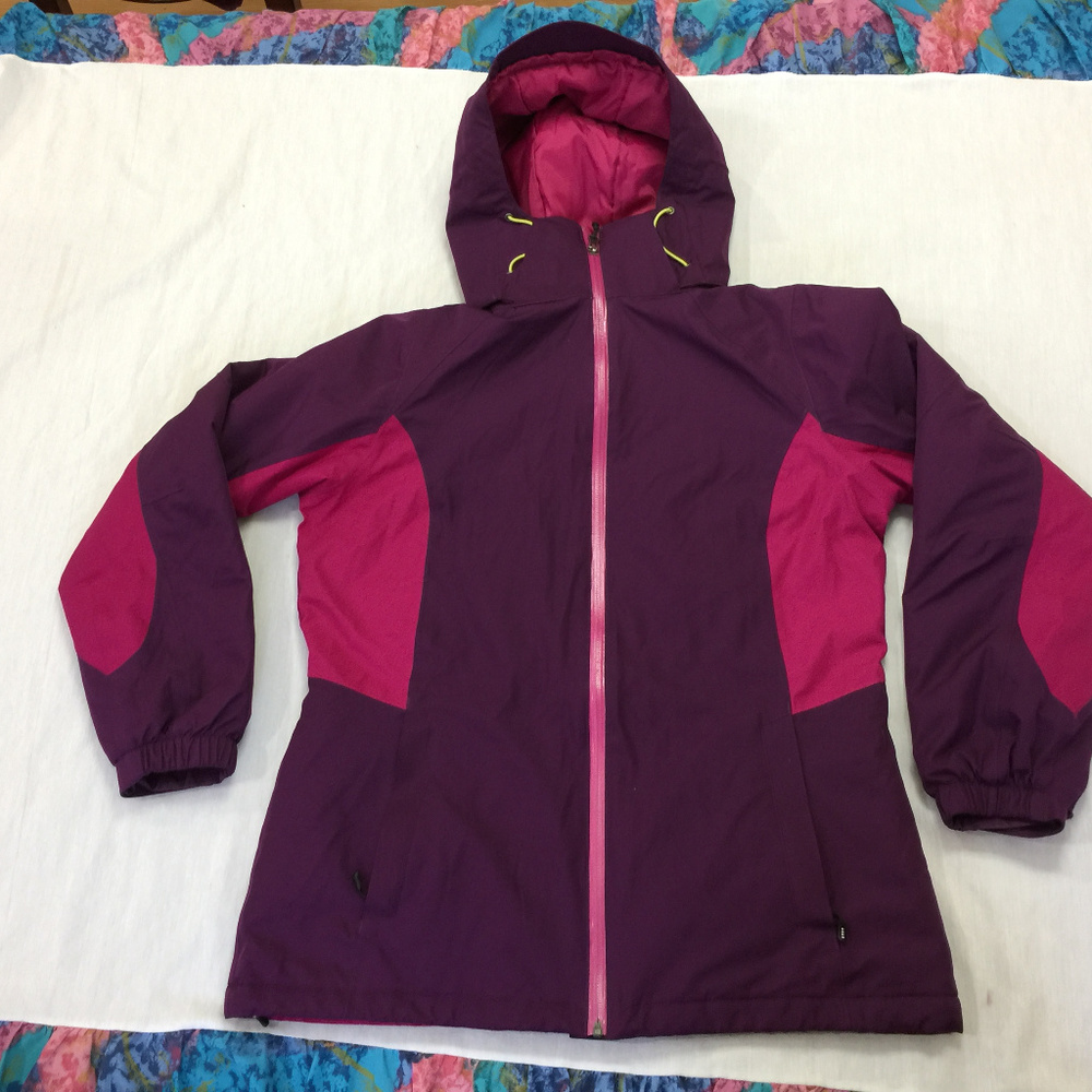 ❄️❄️❄️  LANDS END WINDCHECK WOMENS JACKET COAT SIZE M  ❄️❄️❄️